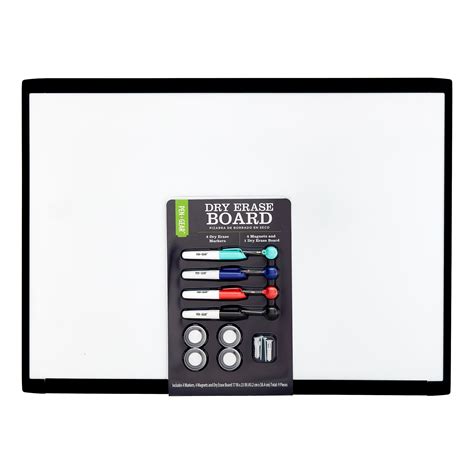 Pen Gear Dry Erase Board 17 X 23 Black Plastic Frame Walmart