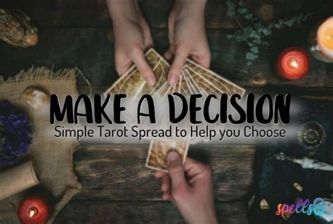 Make Decisions With Tarot Card Tarot Spread Spells