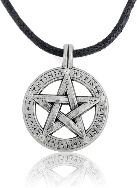 Pentagram Large 16 Inches Wooden Pentagram Protection Amulet Witch