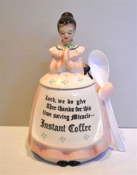 Bargain John S Antiques Pink Prayer Lady Instant Coffee Bargain