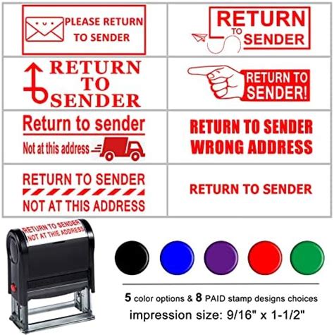 Amazon Bertiveny Custom Return Address Stamp Self Inking