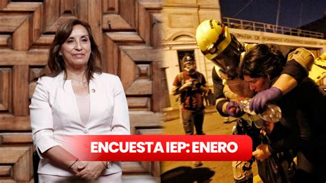 Encuesta Iep Perú Aprobación Y Desaprobación De La Presidenta Dina Boluarte Y El Congreso