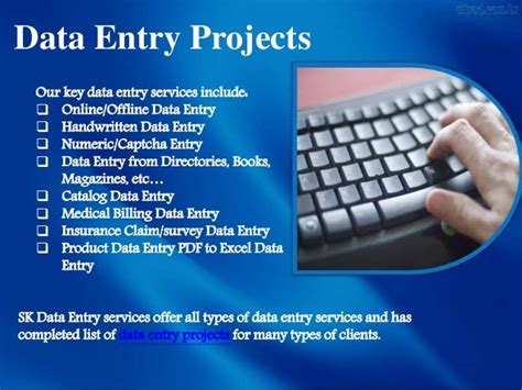 Data entry projects