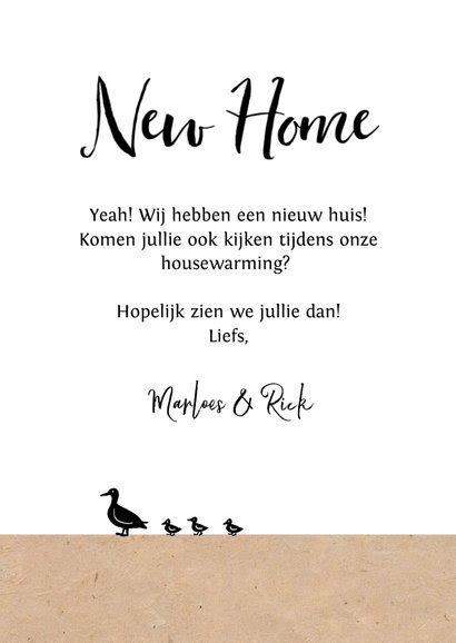 Verhuiskaart Nieuwe Woning Huis Kraft Kaartje2go