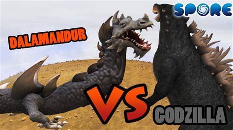 Godzilla 2014 Vs Dalamandur Titan Face Off S2E5 SPORE YouTube