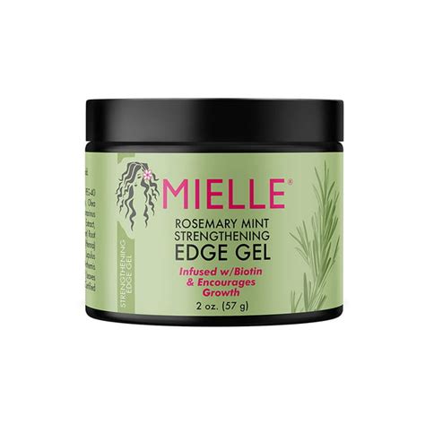 Mielle Organics Rosemary Mint Strengthening Edge Gel Biotin And Essential Oil Hair Styling