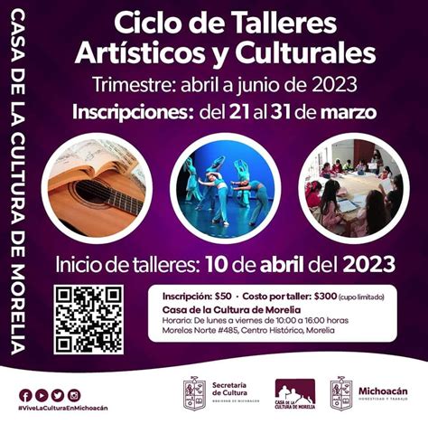 Inscripciones A Casa De La Cultura De Morelia Ser N Presenciales Secum