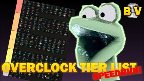 Drg Overclocks Tier List Speedrun Deep Rock Galactic Youtube