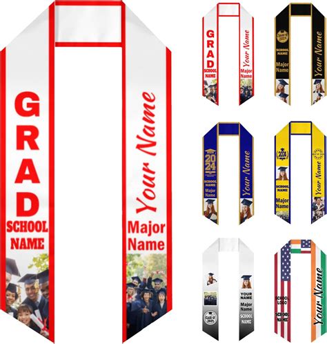 Generic Custom Class Of 2024 Stole Custom Graduation Stole Graduation Sash Class Of