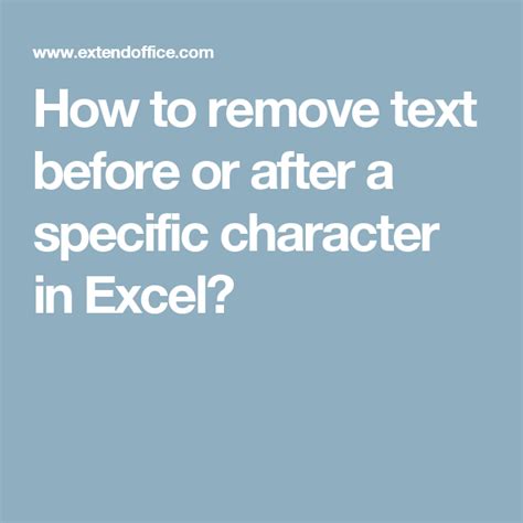 How To Remove Text After A Specific Character In Excel Formula Design