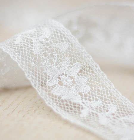 Ivory Floral Pattern Chantilly Lace Trimming Lace Trim Lace Fabric