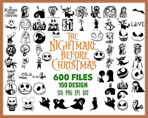 Nightmare Before Christmas Svg Bundle Halloween Svg Jack Skellington