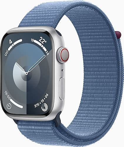 Apple Watch Series 9 GPS Cellular 45mm Gümüş Rengi Alüminyum Kasa ve