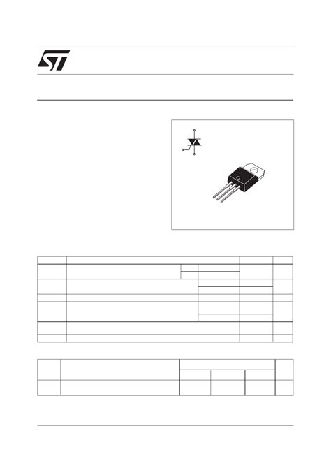 Pdf Bta Datasheet Sensitive Gate Triacs