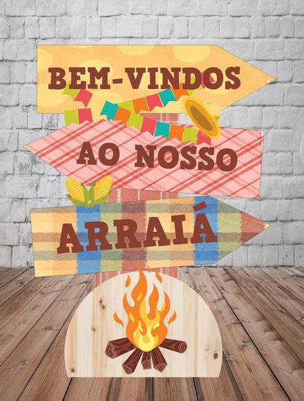 Placa Bem Vindos Festa Junina Elo7 Produtos Especiais