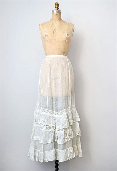 Vintage Edwardian Petticoats Edwardian Petticoat Petticoat Edwardian