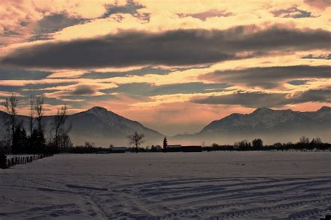 Free Images Horizon Mountain Snow Winter Cloud Sky Sunrise