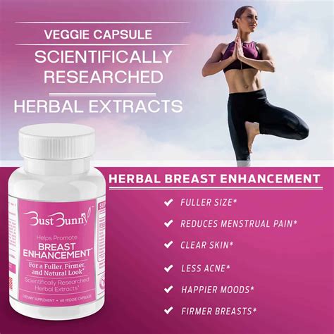 1 Month Supply Of Breast Enlargement Supplement Bust Bunny