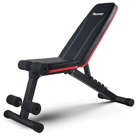 PASYOU Adjustable Weight Bench Full Body Workout Multi Purpose Foldable