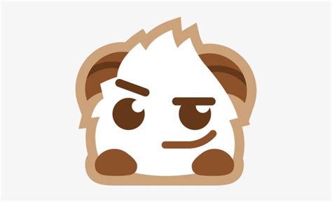 Poro-smirk - Emoji League Of Legends Discord - Free Transparent PNG ...