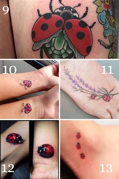 Unique Ladybug Tattoo Designs