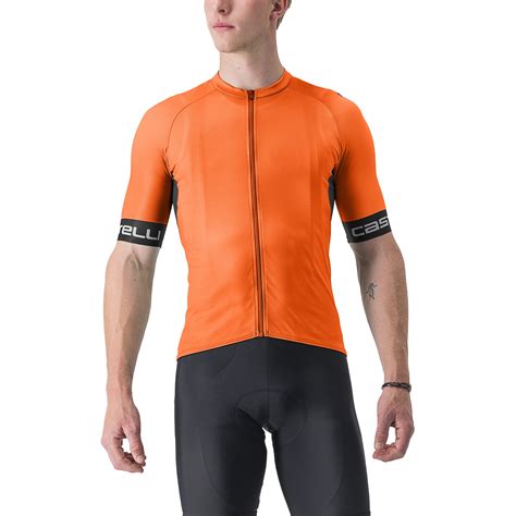 Castelli Entrata Vi Fietsshirt Met Korte Mouwen Heren Briliant Orange