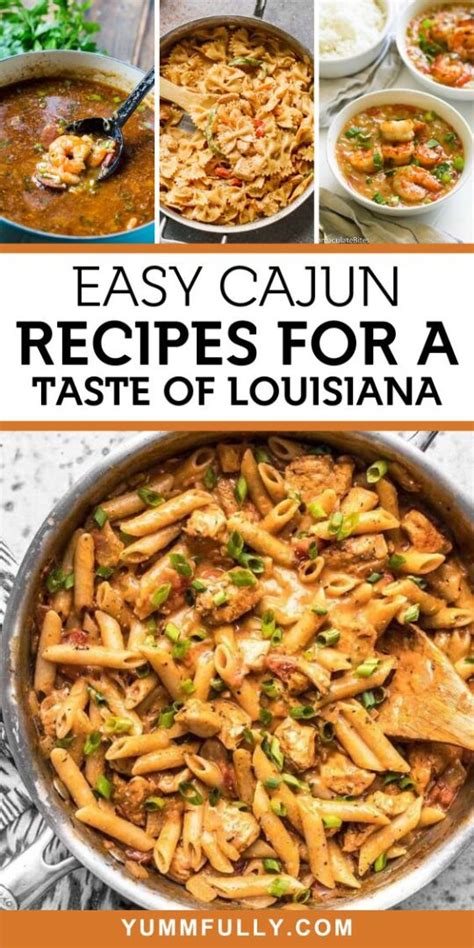 21 Easy Cajun Recipes For A Taste Of Louisiana Yummy And Fully