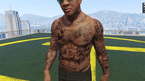 Franklin Body Tattoo For Franklin Gta Mods