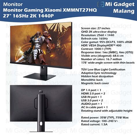 Xiaomi Gaming Monitor 27 165 Telegraph