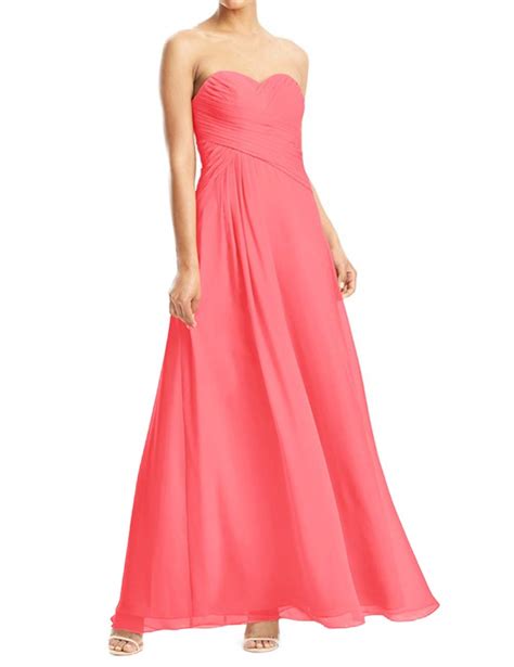 Jaeden Bridesmaid Dress Prom Dresses Long Sweetheart Chiffon Formal