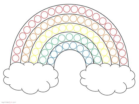 Rainbow Dot Marker Printable Printable Templates