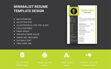 Elegant Modern Resume Template Graphic By Annudesign · Creative Fabrica