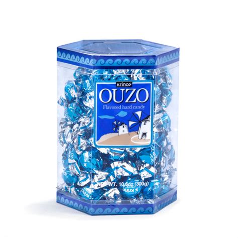 Krinos Ouzo Flavored Hard Candy 106oz Box Titan Foods