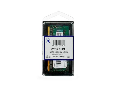 Mem Sodimm Kingston Ddr3 4gb1600 Kvr16ls114