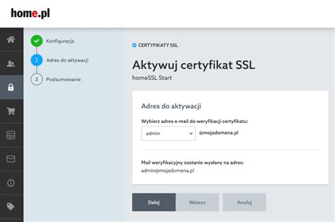 Aktywacja Potwierdzenie I Instalacja Op Aconego Certyfikatu Ssl W