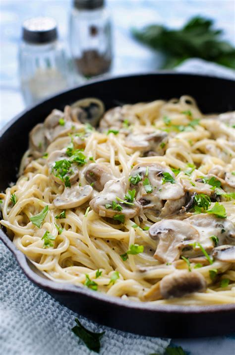 Creamy Garlic Mushroom Pasta Bite It Quick