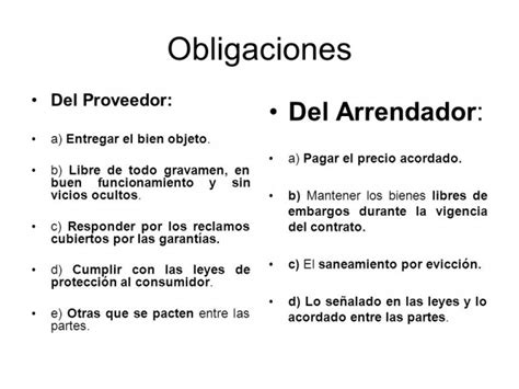 Diferencia Entre Arrendador Y Arrendatario Cuadro Comparativo