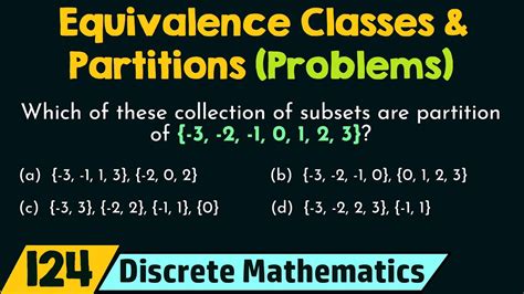 Equivalence Classes And Partitions Solved Problems YouTube