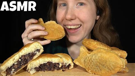 Asmr Japanese Taiyaki And Red Bean Bun Mukbang No Talking Eating