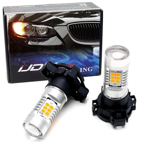 iJDMTOY Canbusエラーフリー21 SMD PY 24 W LED電球Audi BMW Mercedes Land Rover