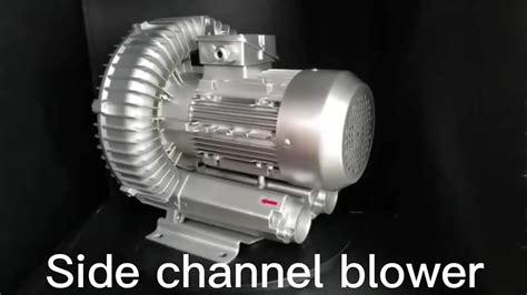 3 Phase Single Stage 3kw Aeration Blower Electric Side Channel Blower