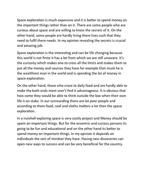 Spcae Exploration Pdf