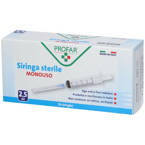 Profar Siringa Sterile Monouso Ml Con Ago Pz Redcare