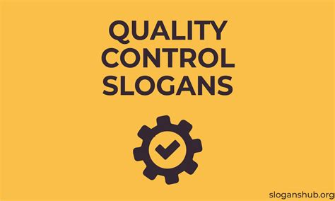 Quality Control Slogan Posters