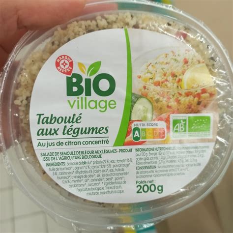 Bio Village Taboulé aux legumes Review abillion