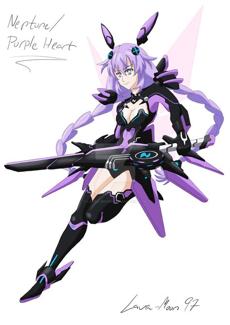 Hyperdimension Neptunia Purple Heart Version 2 By Laura Moon97 On Deviantart