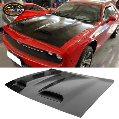 Fits Dodge Challenger Hellcat Style Front Bumper Hood Aluminum