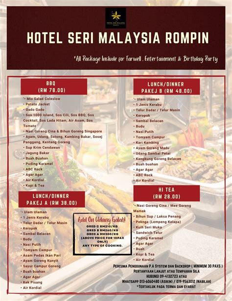 Promosi Rangkaian Hotel Seri Malaysia Rangkaian Hotel Seri Malaysia