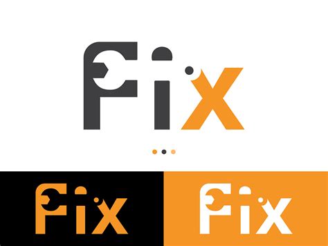 Fix Flat Logo Design By Ah Muhee On Dribbble