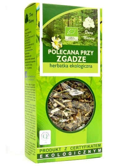 Dary Natury Herbatki BIO HERBATKA POLECANA PRZY ZGADZE BIO 50 G